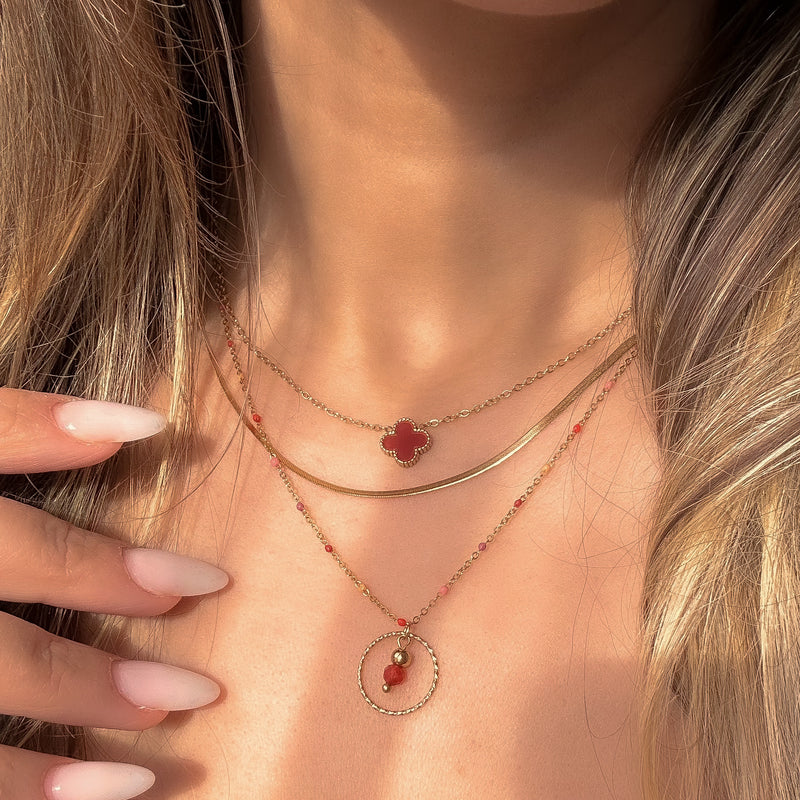 Collier duo Rubis